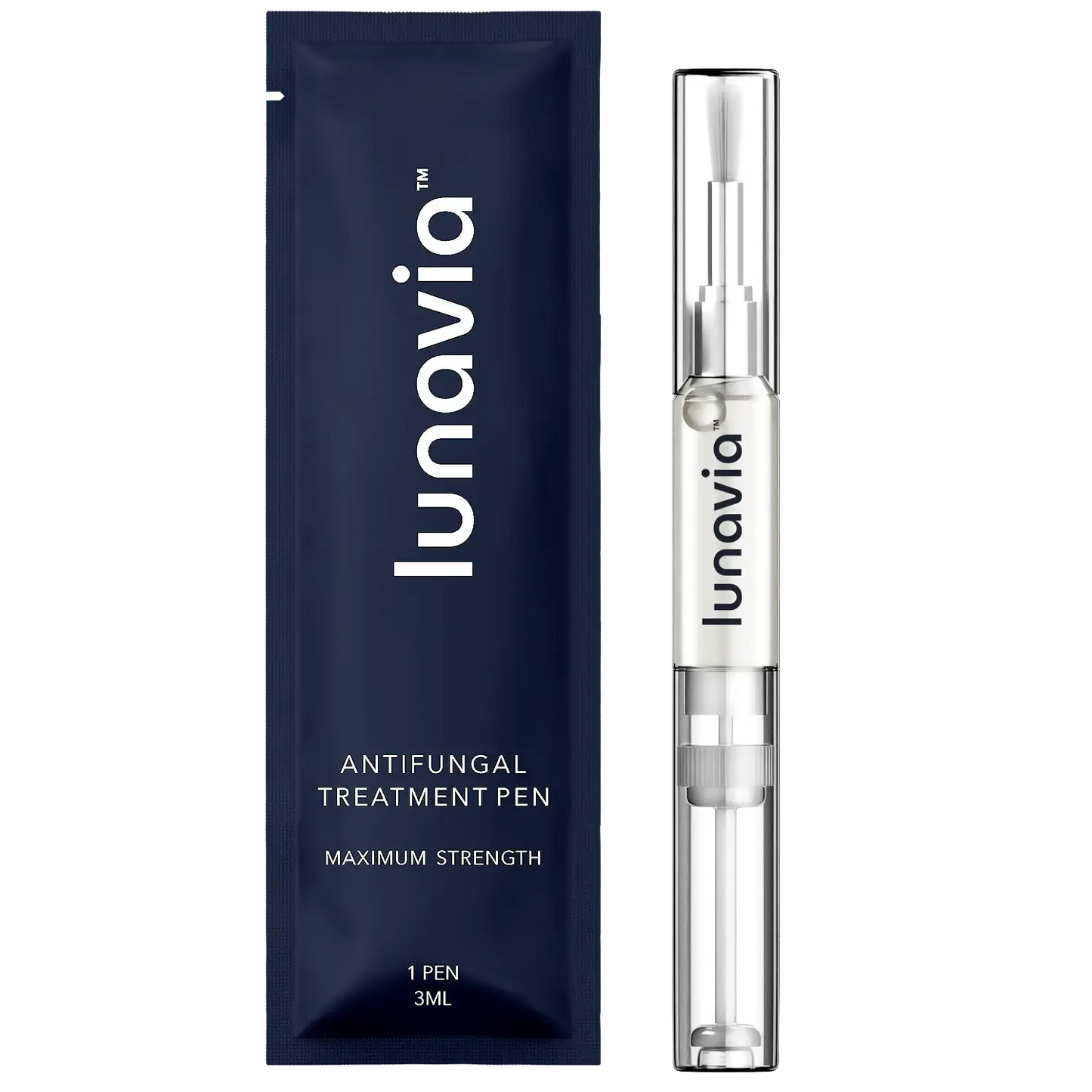 Lunavia Antifungal Pen – Cures Most Athlete’s Foot, Jock Itch, and Ringworm - 25% Undecylenic Acid with Tea Tree, Clove Bud & Aloe - 3-Pack Twist Pen